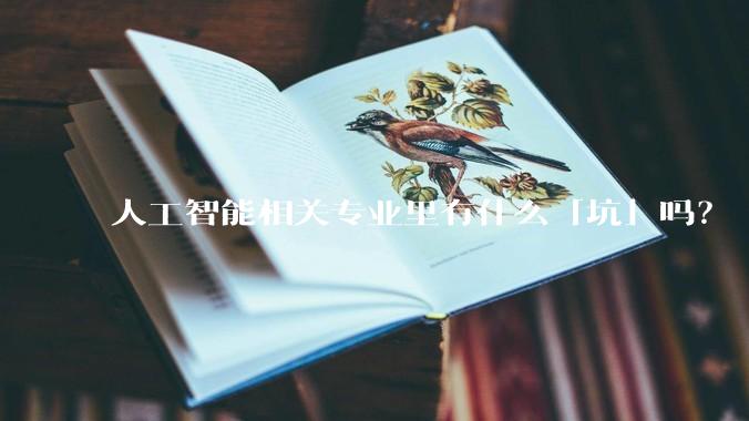 人工智能相关专业里有什么「坑」吗？